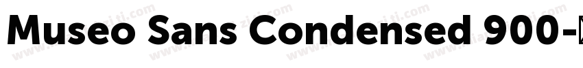 Museo Sans Condensed 900字体转换